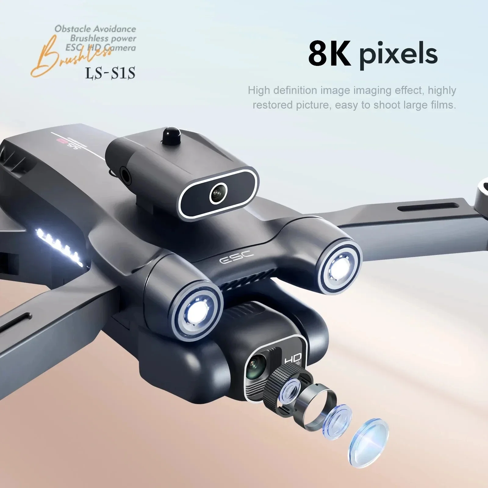 New S1S 5G GPS Drone Camera 8K - đánh giá và giá Drone Gimbal Brushless