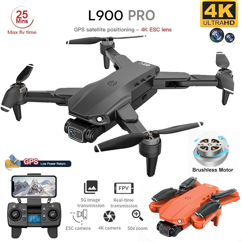 L900 Pro GPS Drone 4K Professi - đánh giá và giá Drone Gimbal Brushless