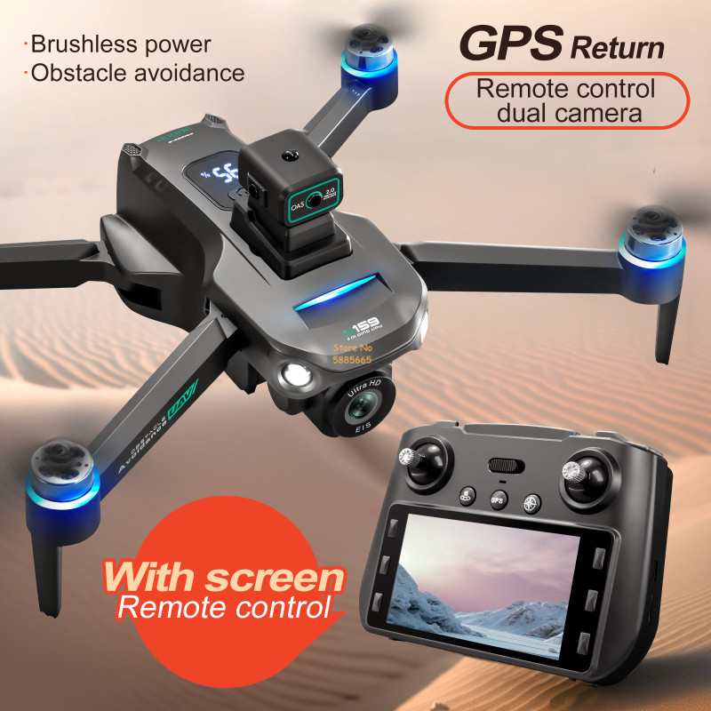8K Dual Camera 5G WIFI FPV Rem - đánh giá và giá Drone Gimbal Brushless