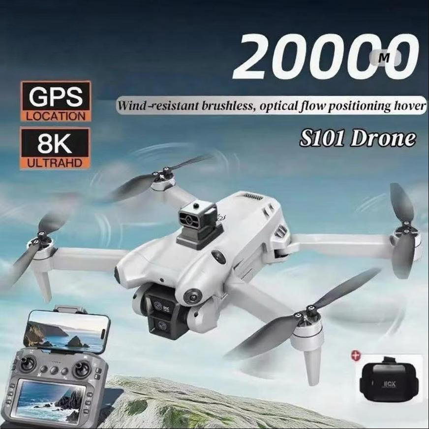S101 Drone 8K HD Professinal D - đánh giá và giá Drone Gimbal 2 Axis