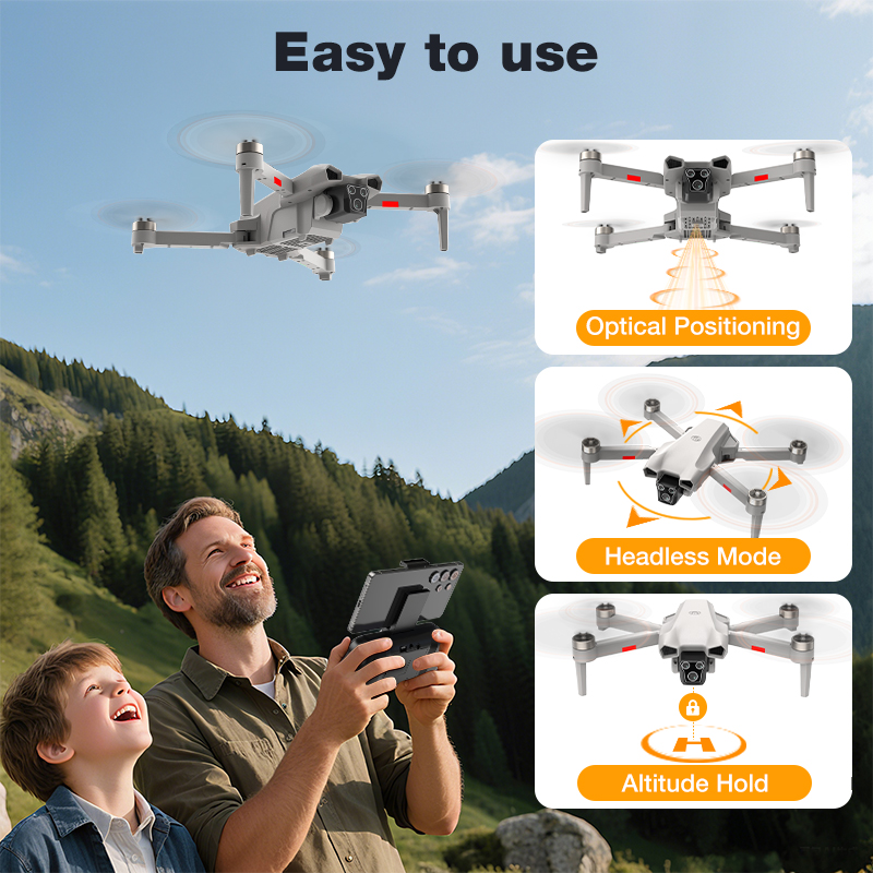 NEW Hot L017 Pro Drone Brushle - đánh giá và giá Drone Gimbal 3 Axis